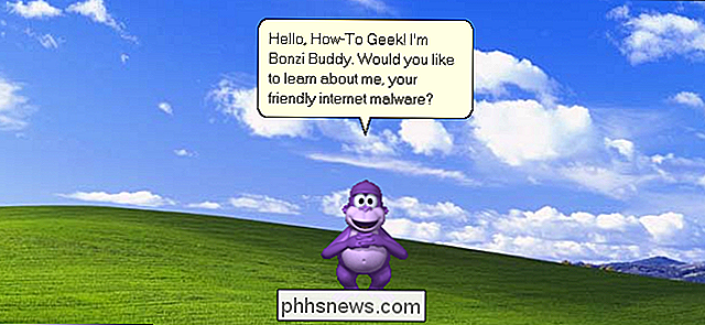 Hvis du hadde en datamaskin tidlig på 2000-tallet og ikke hadde massevis av sunn fornuft (eller riktig antivirusprogramvare), ville du sannsynligvis endte opp med en angivelig hjelpsom lilla ape som heter BonziBuddy og trengte skrivebordet ditt. Han kunne snakke, fortelle vitser, 