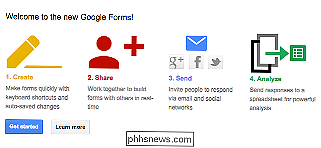 Skapa en webbaserad undersökning på ett enkelt sätt med Google Forms