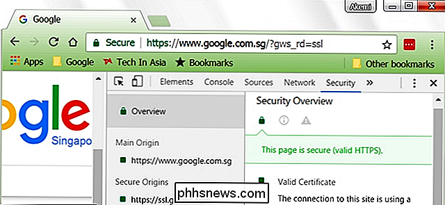 Hvordan ser du SSL-sertifikatdetaljer i Google Chrome?