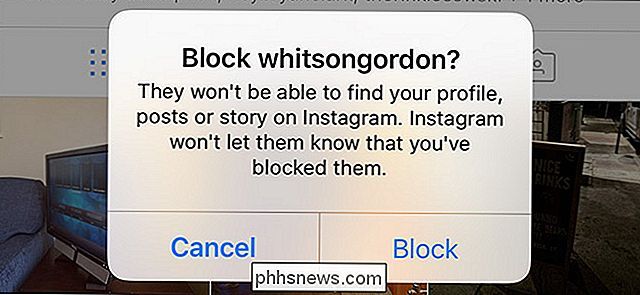 Hvordan blokkere noen på Instagram