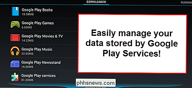 Slik kontrollerer du, administrerer og fjerner data / hurtigbuffer lagret av Google Play-tjenester.