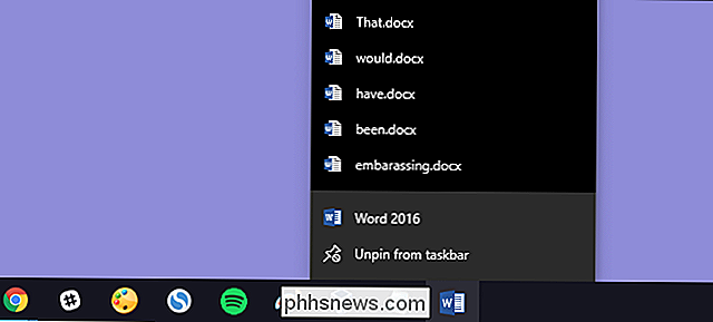 Kaip išvalyti neseniai pateiktų dokumentų sąrašą, kai išeinate iš Windows