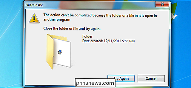 Slik sletter du, Flytter eller Gi nytt navn til Låste filer i Windows