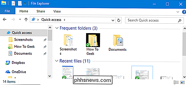 Så här inaktiverar du snabb åtkomst i File Explorer på Windows 10