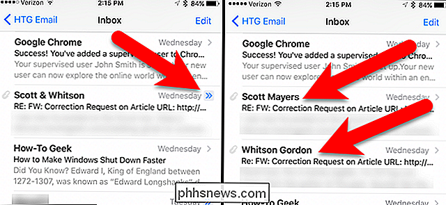 Slik deaktiverer du det trådløse visningen i iOS 10 Mail App