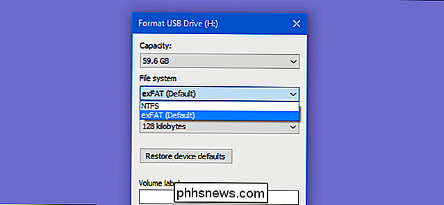 Slik formaterer du USB-stasjoner som er større enn 32 GB med FAT32 på Windows