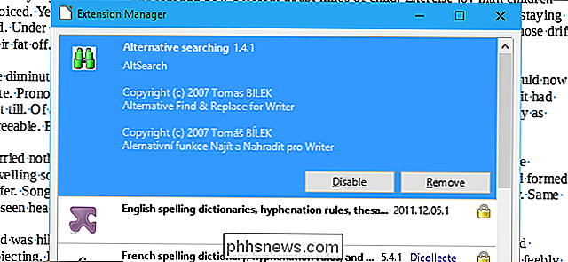 Slik installerer og administrerer du utvidelser i LibreOffice