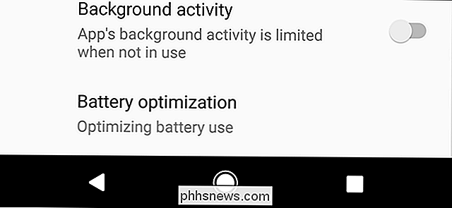 Slik begrenser du bakgrunnsaktivitet for apper i Android Oreo for å spare batterilevetid