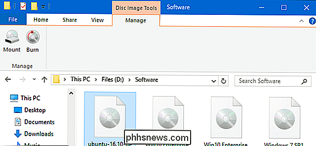 Slik monterer du et ISO-bilde i Windows 7, 8 og 10