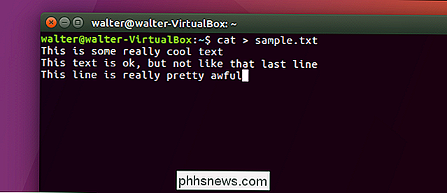 So erstellen Sie schnell eine Textdatei über die Befehlszeile unter Linux