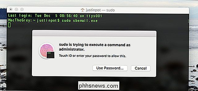 Slik kjører du Sudo-kommandoer ved hjelp av berørings-ID på MacOS