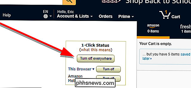Come disattivare Amazon 1-Click Order Everywhere