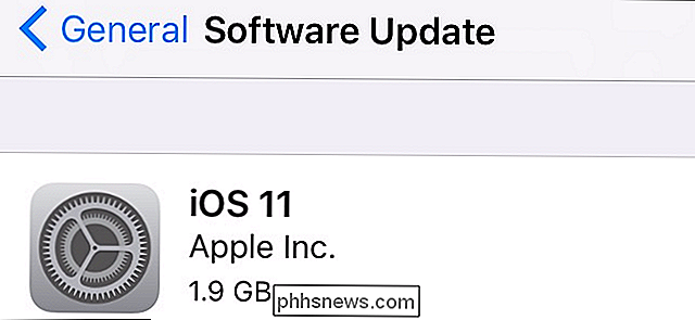 Apple uppdaterade iOS 11 den 19 september 2017. Du kan uppgradera genom att trycka på 
