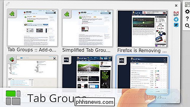 Organize e gerencie suas guias do Firefox Como um profissional com o complemento Grupos de guias
