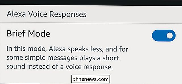 Hva er Alexas korte modus og hvordan slår jeg den på (eller av)?