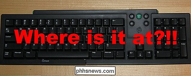 Hvor er applikasjonsnøkkelen plassert på et standard Microsoft-orientert tastatur?