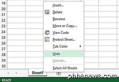 Slik skjuler du ark, celler, kolonner og formler i Excel
