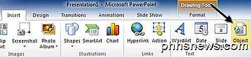 Įterpti PDF į "PowerPoint"