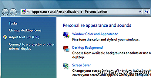 Atkurti arba atkurti trūkstamą piktogramą šiukšliadėžėje "Windows Vista", 7, 8