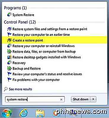 Kaip įjungti arba išjungti "System Restore" sistemoje "Windows"