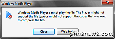Kan AVI-bestanden niet afspelen in Window Media Player?