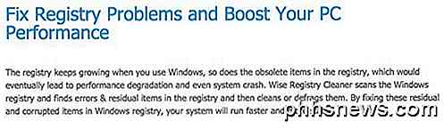Beste gratis Windows Registry Cleaner