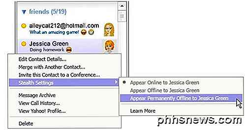 Come individuare gli utenti invisibili su Yahoo Messenger