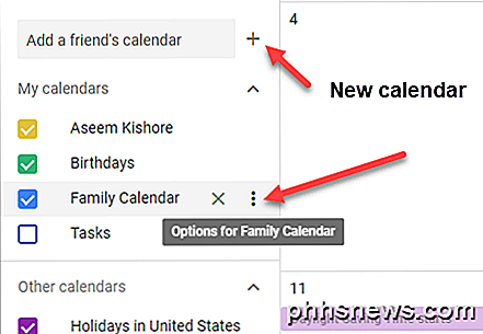 Slik deler du en Google Kalender