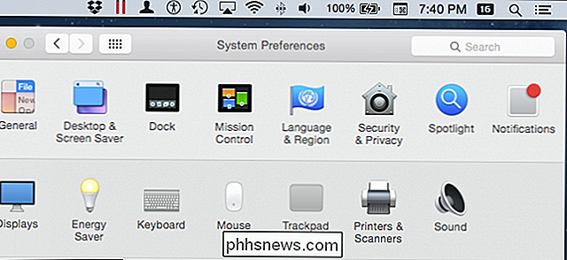 Todos os ícones incorporados que você pode mostrar na barra de menus do seu Mac (provavelmente)