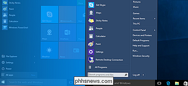 Apportez le menu Démarrer de Windows 7 à Windows 10 avec Classic Shell