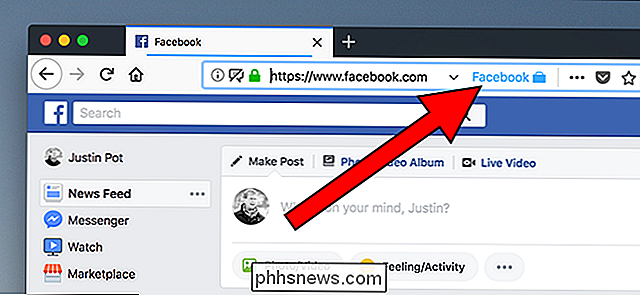 Contenitore Facebook isola Facebook dal resto della navigazione Firefox
