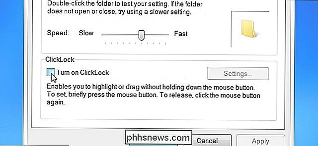 Hvordan emulerer du Træk og slip uden at holde museknappen nede?