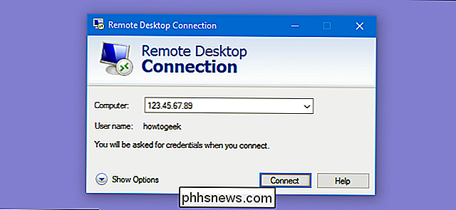 Toegang krijgen tot Windows Remote Desktop via internet