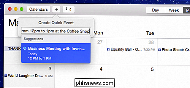 Come aggiungere eventi a Apple Calendar utilizzando la lingua normale