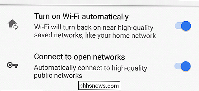 Så här aktiverar du Wi-Fi automatiskt när du är nära ett betrodat nätverk i Android Oreo