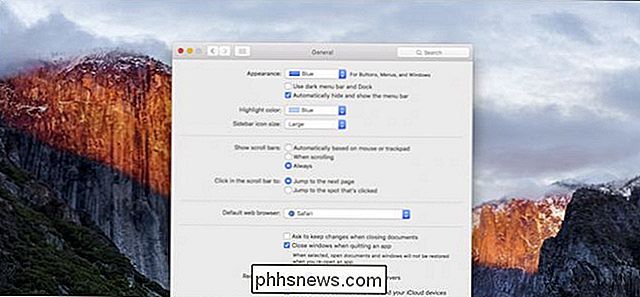 Hur man döljer eller visar menyraden automatiskt i OS X El Capitan