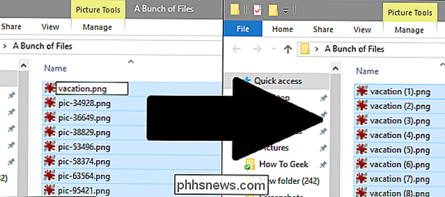 Sådan batch Omdøb flere filer i Windows