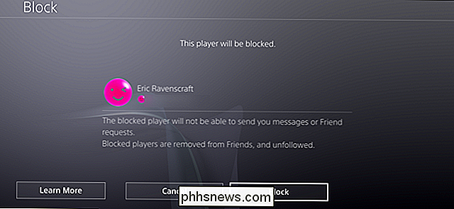 Comment bloquer quelqu'un sur la PlayStation 4 ou Pro