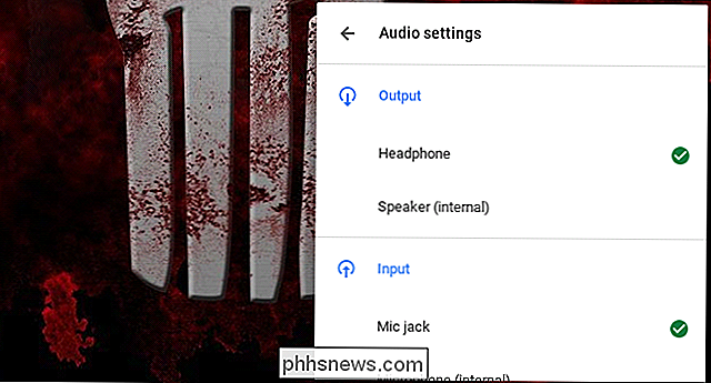 De audio-uitvoer op een Chromebook wijzigen