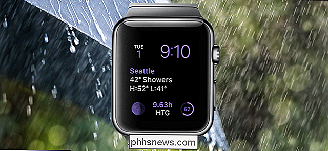 De standaardstad wijzigen voor de weerscomplicatie op Apple Watch
