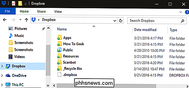 Comment changer l'emplacement de votre dossier Dropbox