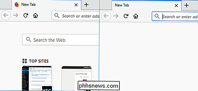 Come cambiare o personalizzare la nuova pagina di tabulazione di Firefox