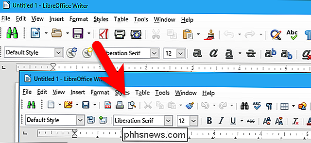 Sådan ændrer jeg ikonernes størrelse og stil i LibreOffice