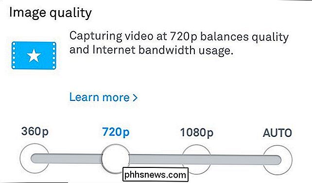 Cómo cambiar la calidad del video de su Nest Cam