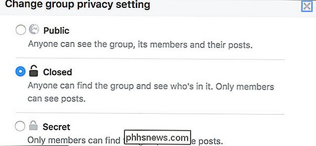 De privacy van uw groep op Facebook wijzigen