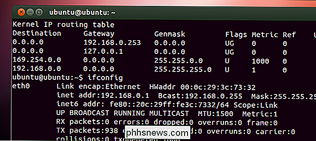 Změna adresy IP z příkazového řádku v Linuxu