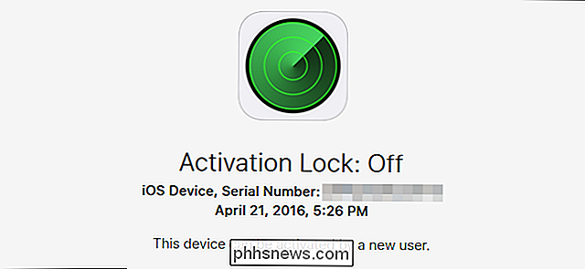 De activeringsvergrendelingsstatus van een iOS-apparaat