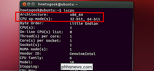Come verificare se il sistema Linux è a 32 o 64 bit