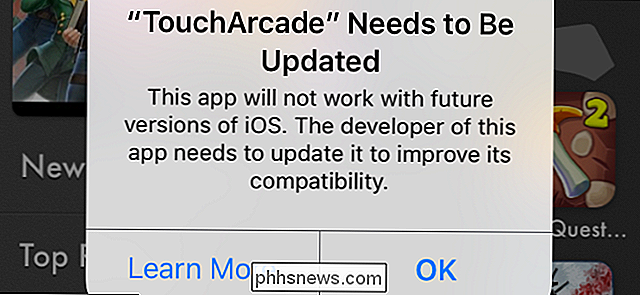 Jak zkontrolovat, zda váš iPhone nebo iPad pro 32bitové aplikace, které se nebudou spouštět v zařízení iOS 11