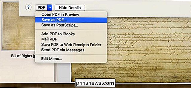 Afbeeldingen combineren in één PDF-bestand op een Mac